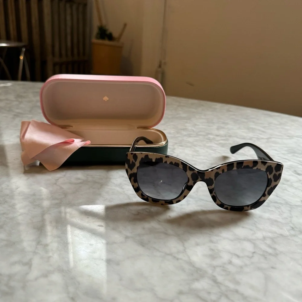 Kate Spade Leopard Cat-Eye Sunglasses
